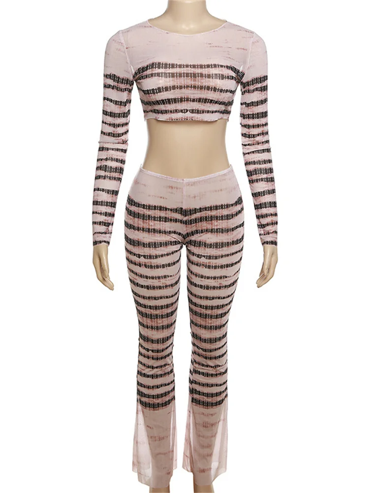 Simenual комплект из двух предметов в полоску и сеточку сексуальный корсет топ