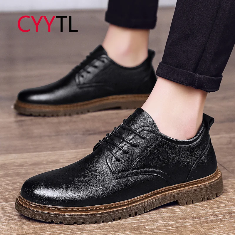 

Модные роскошные мужские деловые кожаные туфли CYYTL на шнуровке Формальные классические Лоферы оксфорды современные классические Дерби пов...