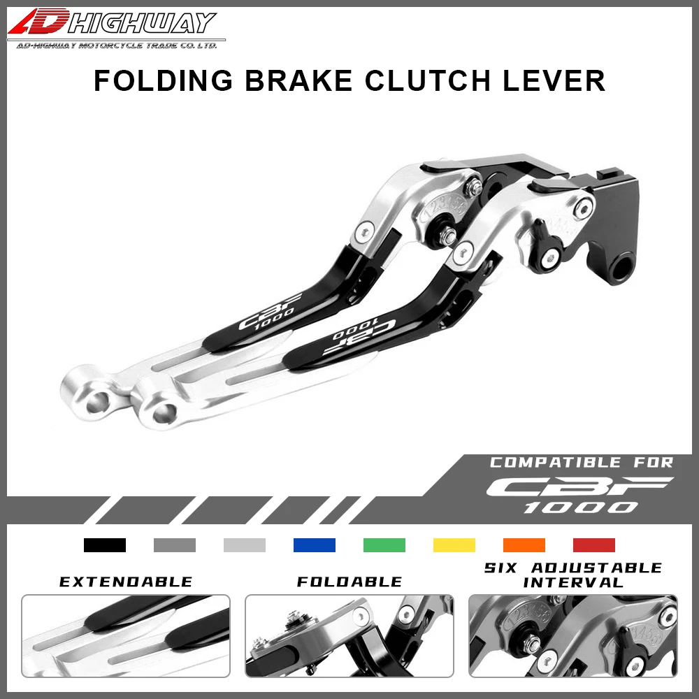 

CNC Aluminum Brake Handle Bar Lever Extendable Folding Adjustable Brake Clutch Levers For HONDA CBF1000 2006 2007 2008 2009