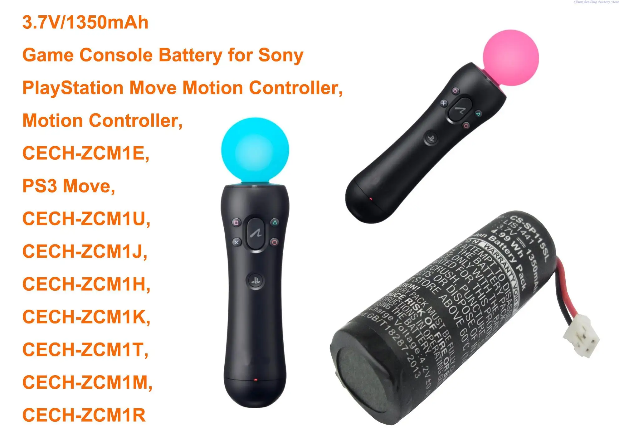 

Аккумулятор Cameron Sino, 1350 мАч, LIP1450, LIS1441 для Sony CECH-ZCM1E, контроллер движения, контроллер движения PlayStation Move VS, PS3 Move