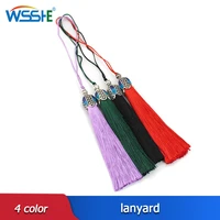 4 color lanyard tassels keycord cell phone pendant phone accessories suitable for cards keys keychain id card flash drive