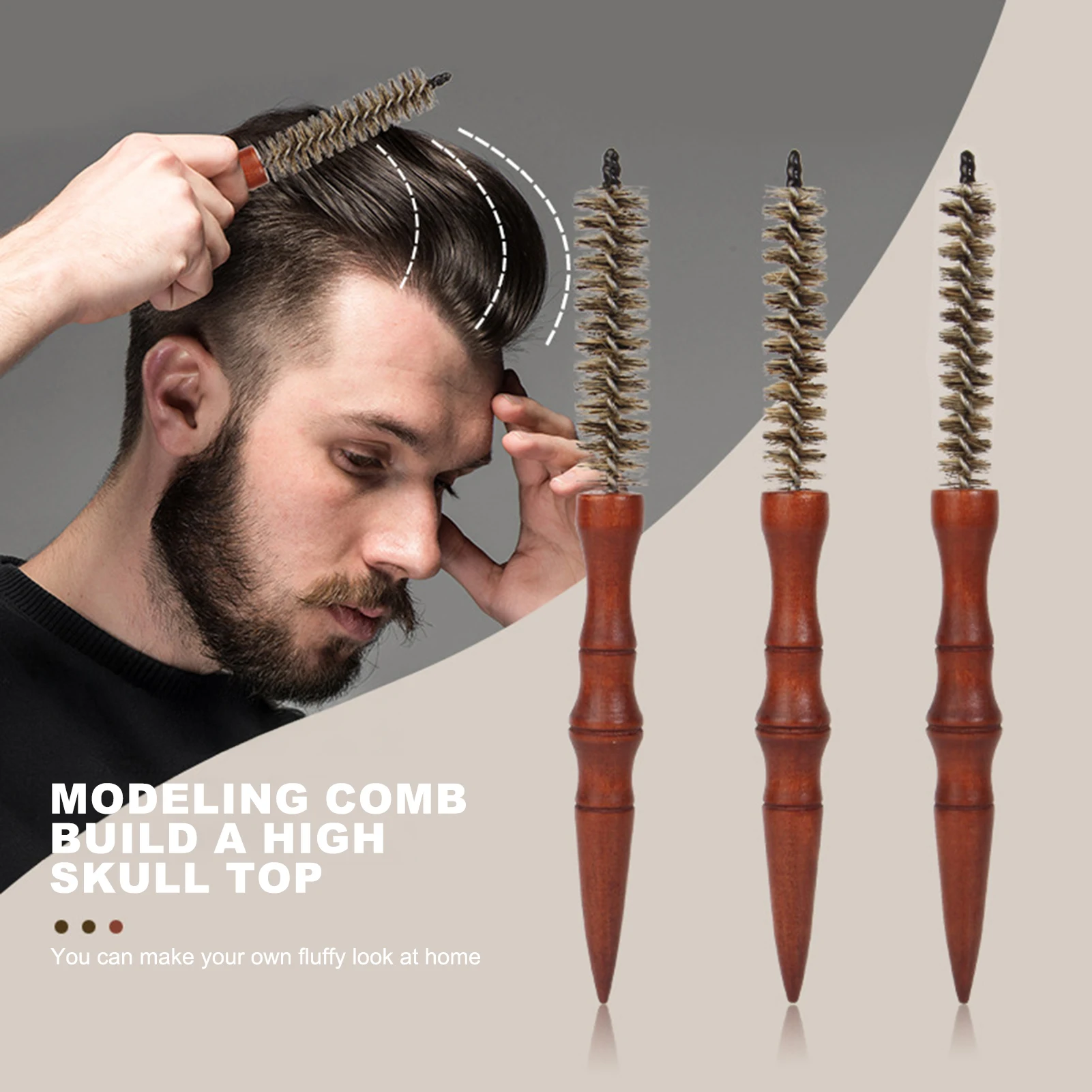 Маленькая круглая щетка для волос мини-круглая расческа салона парикмахерская