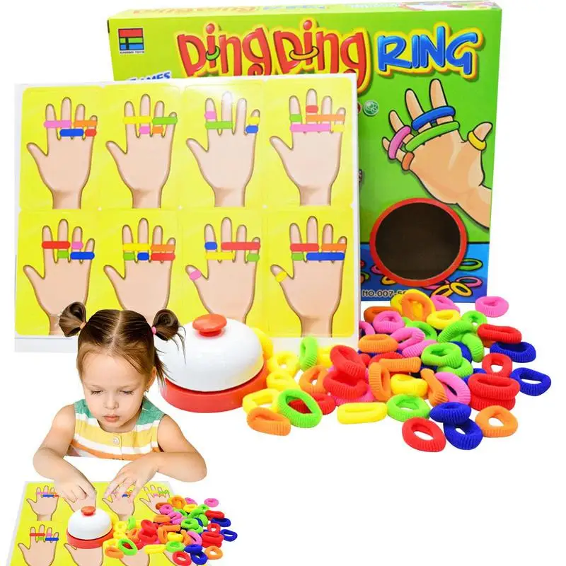 

Эластичные резиновые повязки, игровой браслет на палец, настольная игра, цветной браслет, игрушки, взаимодействие родителей и детей, Игрушки для раннего развития
