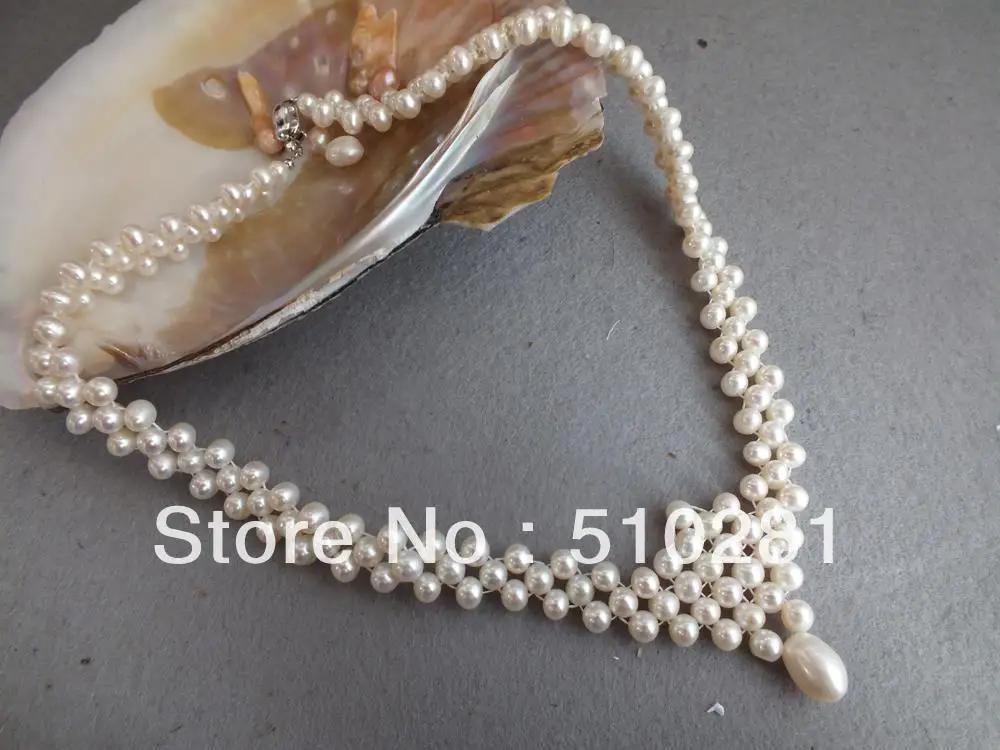 

Freshwhter pearl jewelry necklace perfect in workmanship you will like it 19”