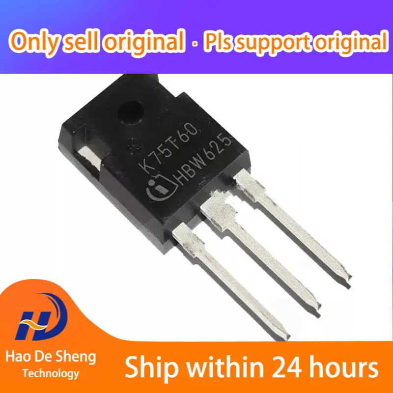 

10 шт./партия IKW75N60T K75T60 TO247 600V 75A IGBT новая Оригинальная фотография
