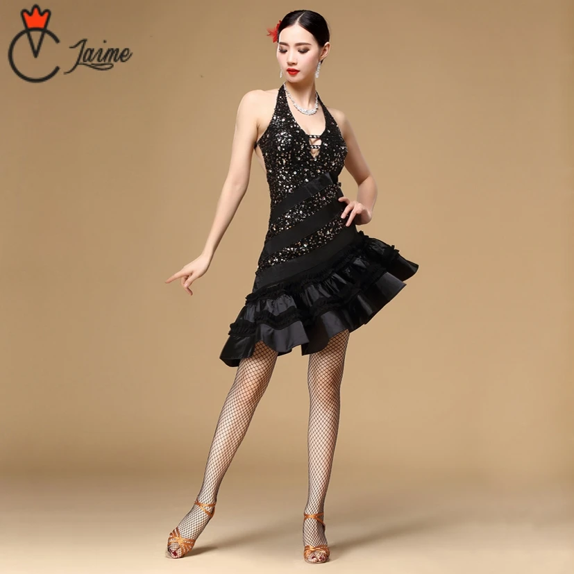 

Latin Dance Dress Girls Kids adult Modern Ballroom tassel Fringe Salsa Tango tassels samba carnival costume compitition outfit