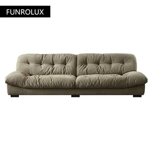 Modern living room furniture frosted flannel sponge sofa one seat/three seat/four seat sofa