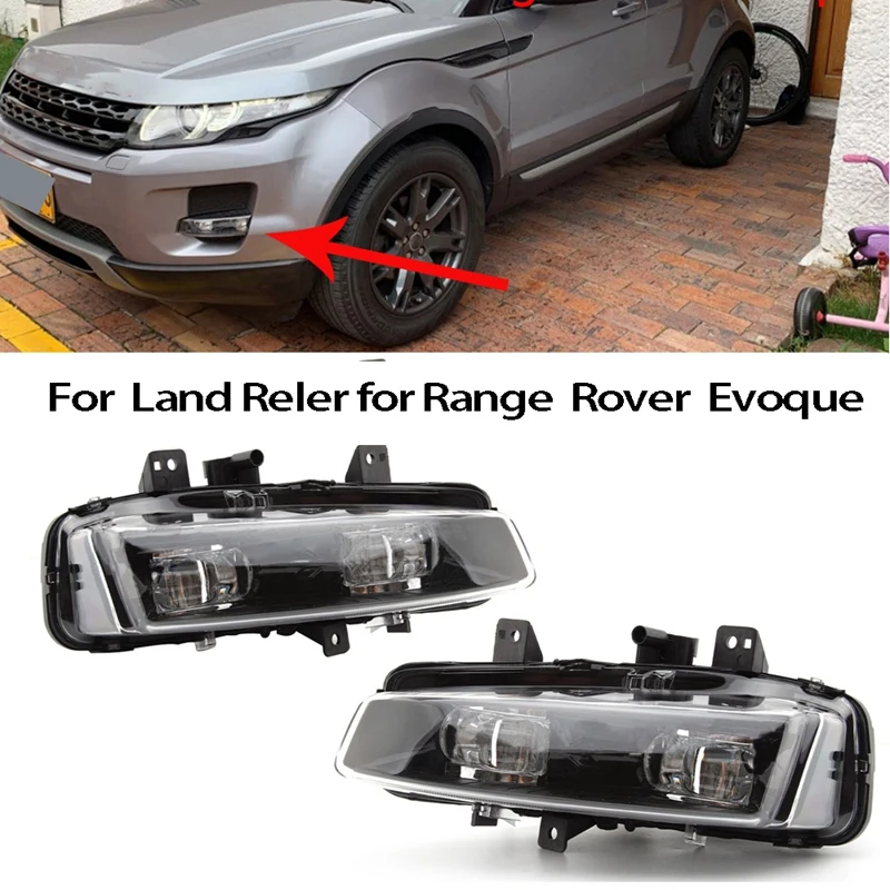

Car Front Bumper Fog Lamp Passenger Side Fog Light for Land Rover Range Rover Evoque 2011-2016