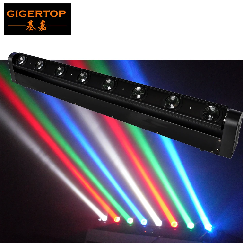 

TP-E08 Hi-Quality 8x12W RGBW Led Beam Bar Washer Light Cree LED Beam Bar Moving Head Light DMX 512 9/38Channel DJ Show TIPTOP