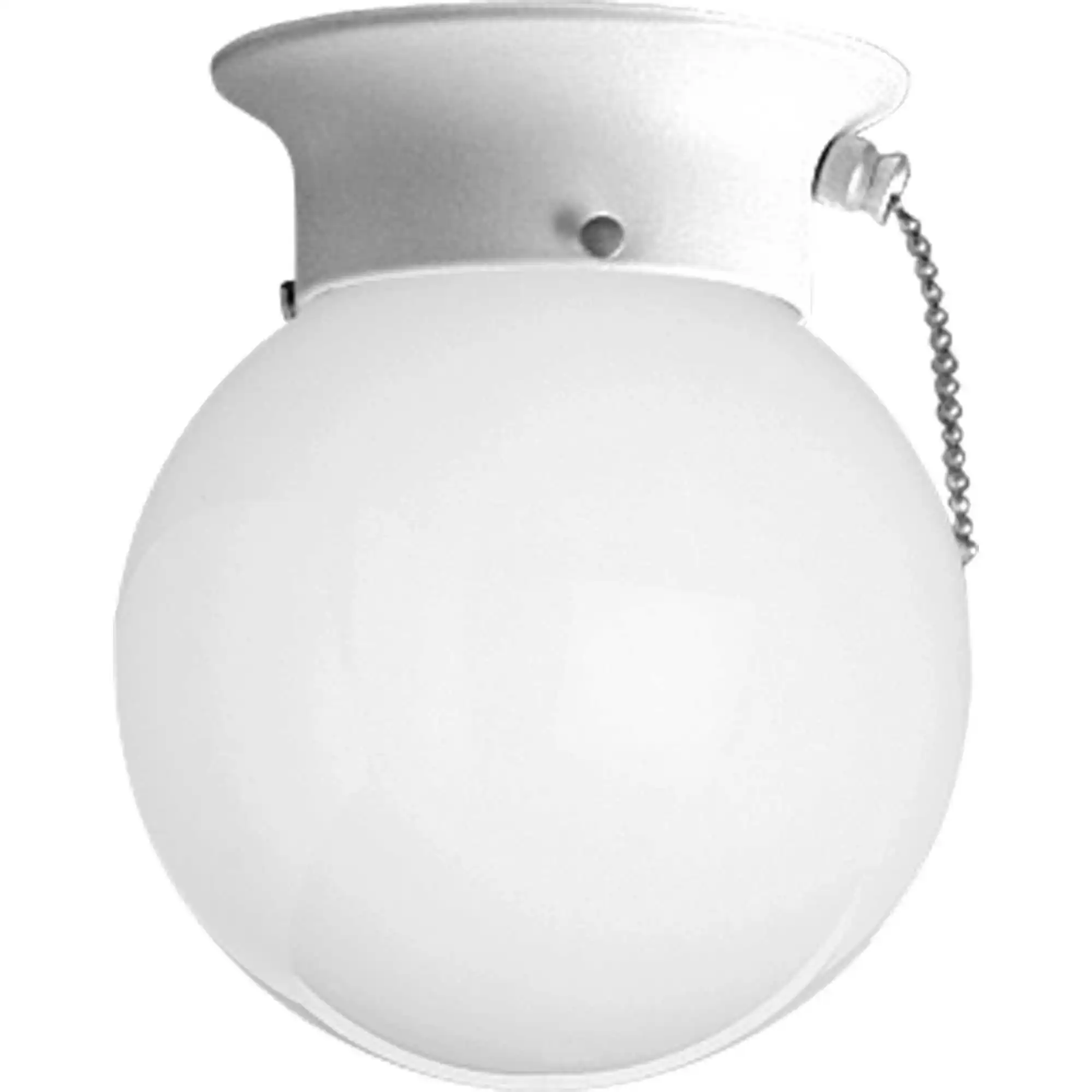 

One-Light Glass 6" Close-to-Ceiling