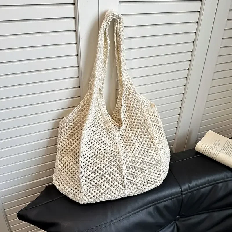 Женская плетеная Сумка-тоут в стиле ретро