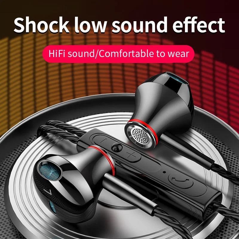 

Huawei Earphones Metal Earphones In Ear Subwoofer Suitable for Typec High-quality Earphones F20 Noise Reduction Earphones