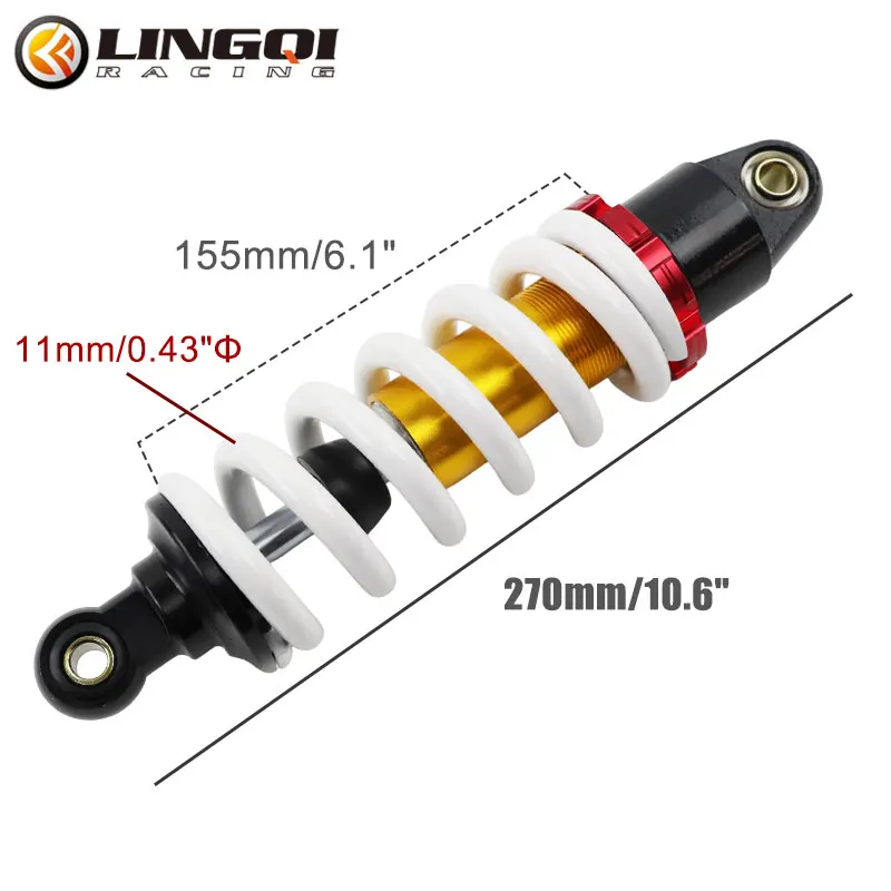 

Аксессуары для грязевого питбайка, инструменты 110cc, 125cc, 260 мм, 270 мм, 280 мм, универсальный пружинный амортизатор для мотоцикла ATV, детали для мотокросса