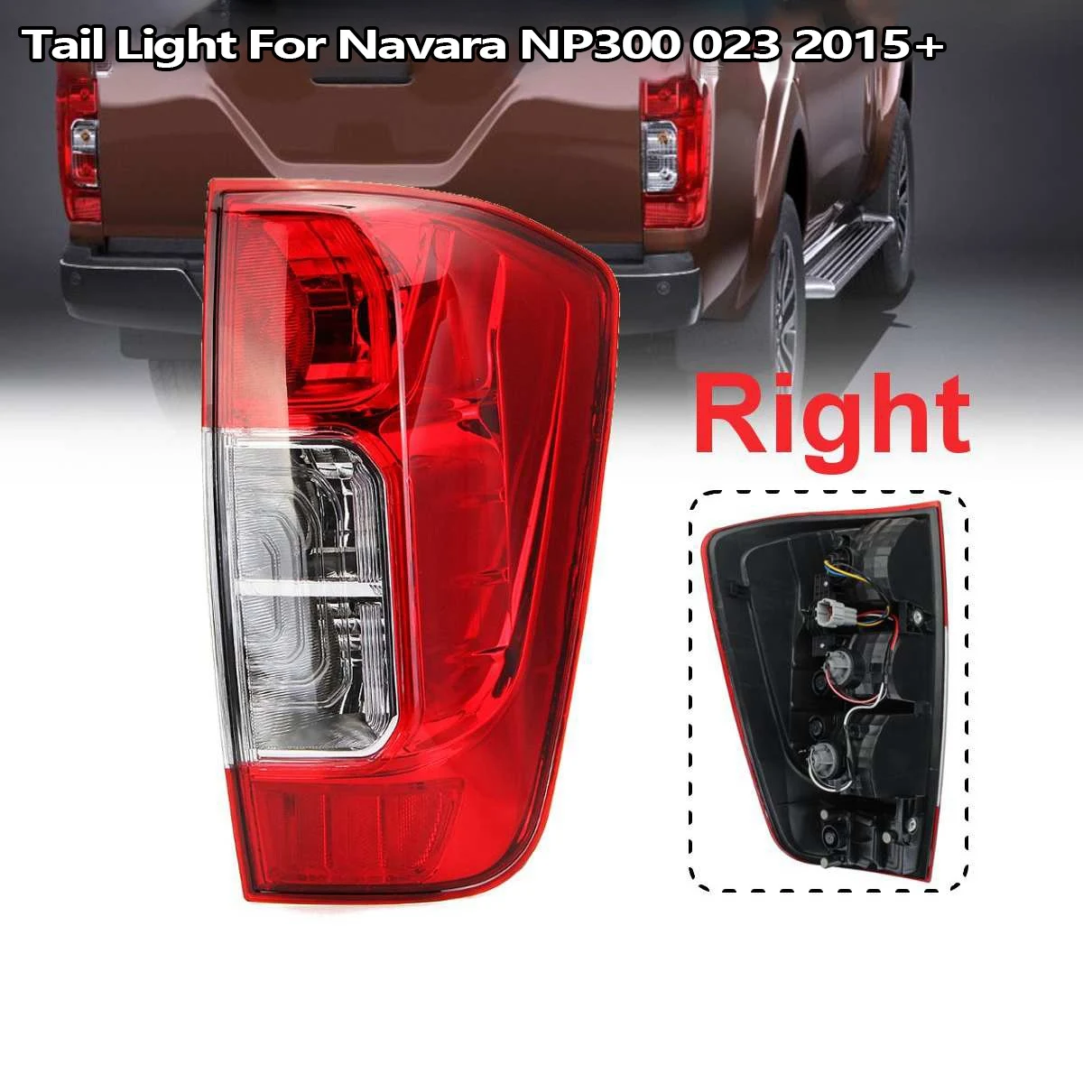 

Автомобильный левый задний фонарь, лампа тормозной сигнальный фонарь с ремнем управления для Nissan Navara NP300 D23 2015-2019