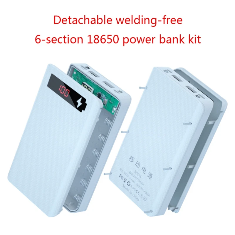 Чехол со съемным внешним аккумулятором 6 слотов |