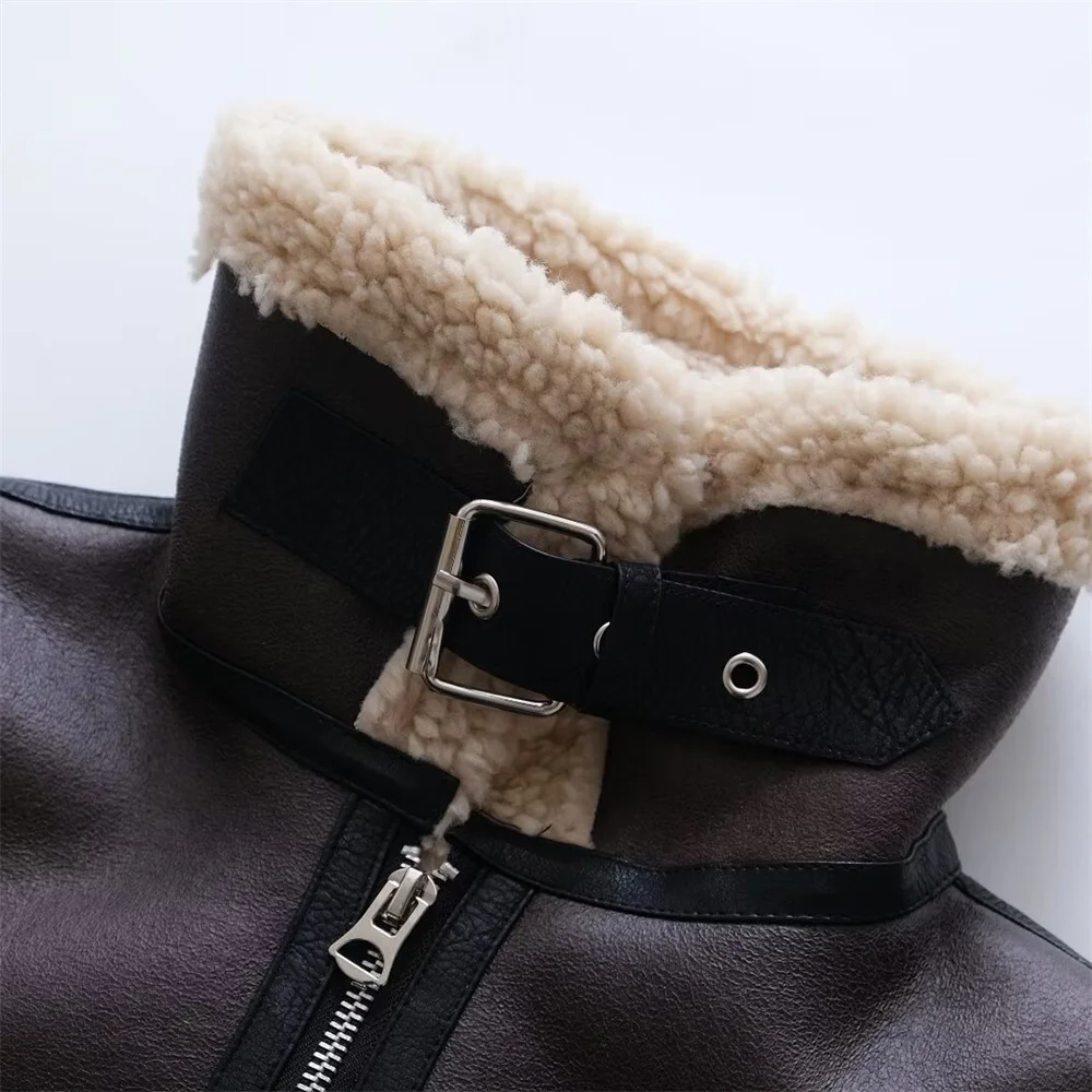 UNIZERA женская модная универсальная Kurta PB ZA из овчины подходит для ранней осени