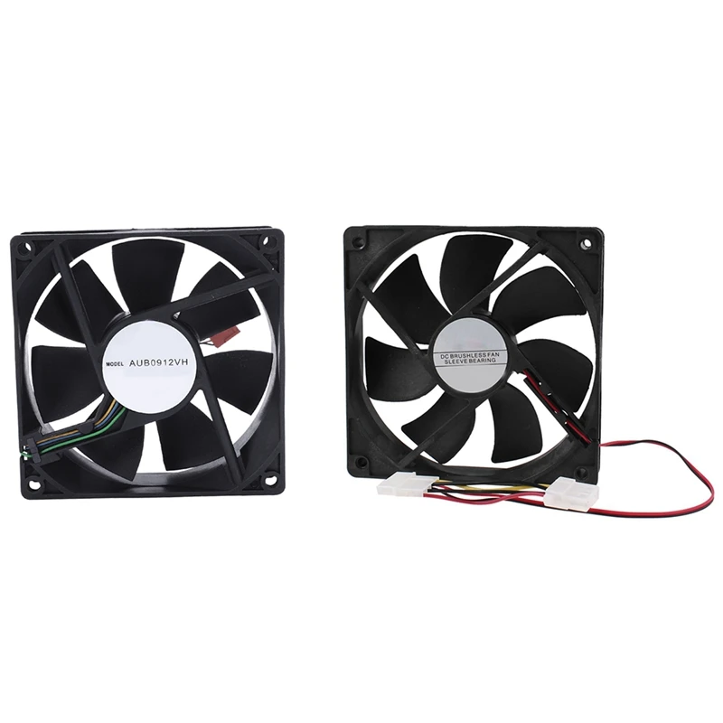 

1Pcs Brushless DC Cooling Fan 4 Pin Connector 7 Blades 12V 12Cm 120Mm & 1Pcs DC 12V 0.60A 4-Pin Cpu Cooling Fans