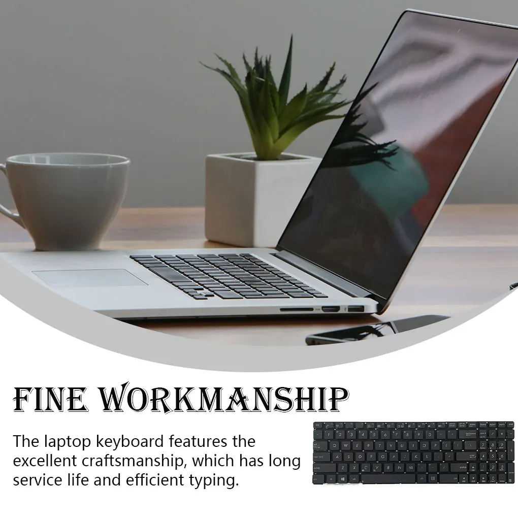 

Клавиатура для ноутбука, универсальный инструмент для набора текста, аксессуары для ноутбуков, входные компоненты, английская Клавиатура США, замена для N550