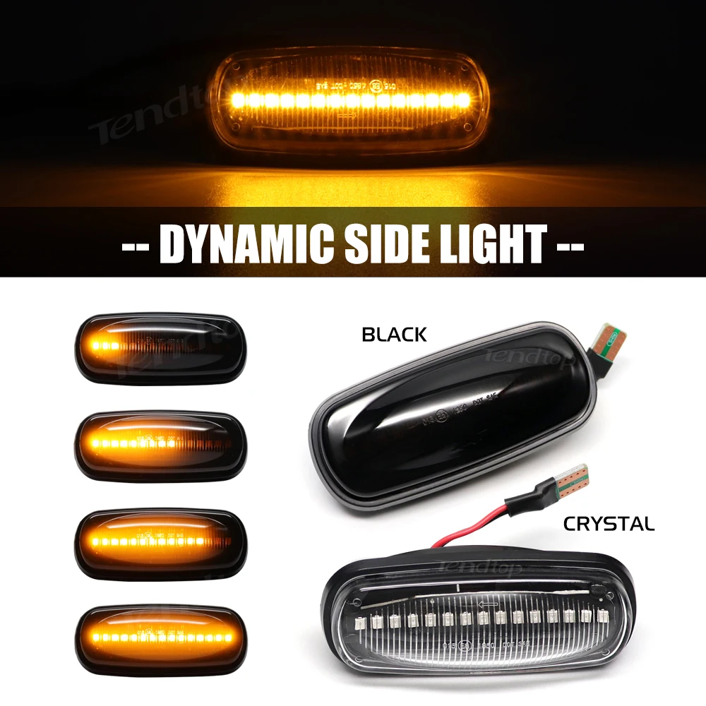 Dynamic LED Turn Signal Light Side Marker Lamp Indicator For Land Rover Discovery 2 1999-2004 Defender Freelander 1 2002-2005