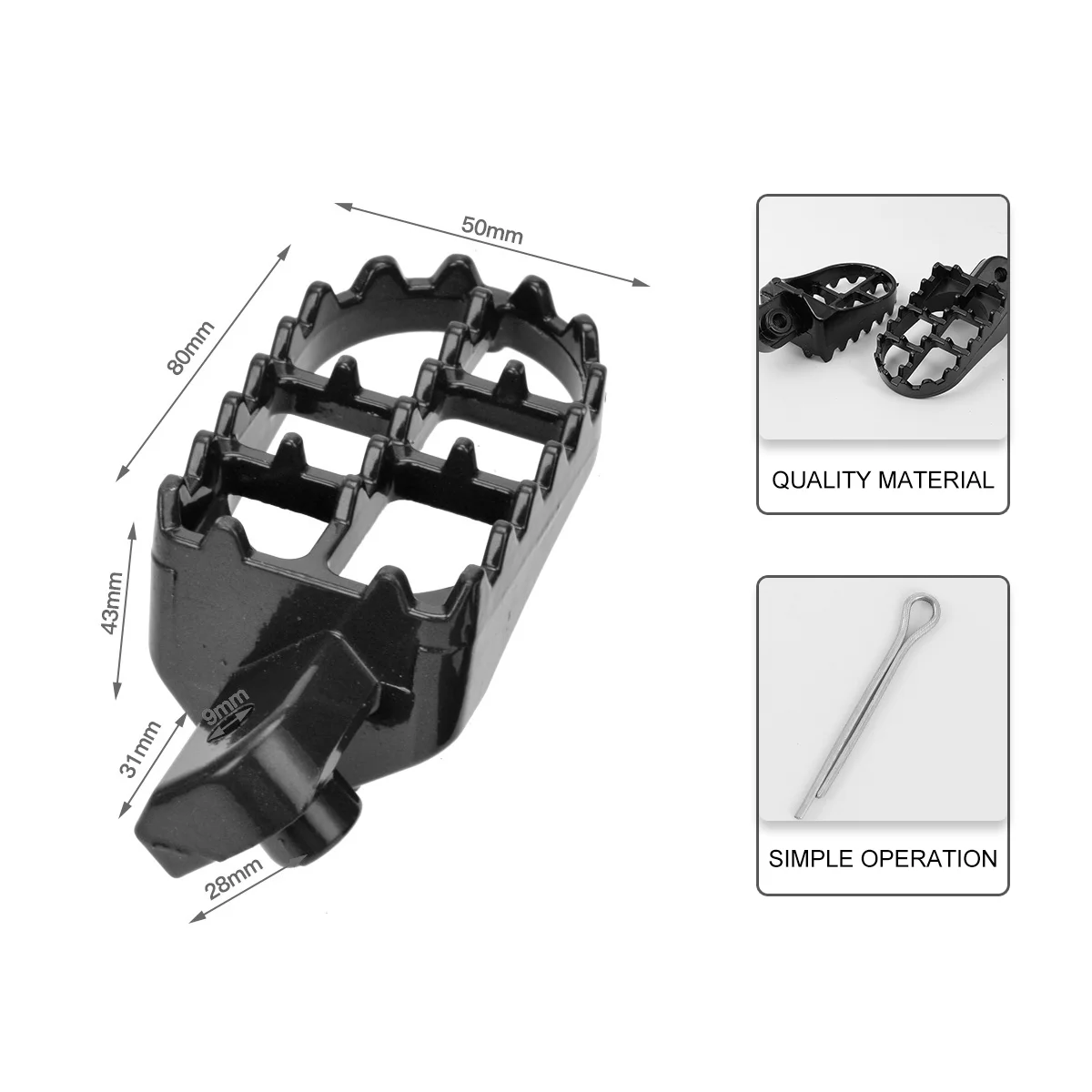 2 шт. задняя педаль мотоциклетные педали внедорожные аксессуары Байк для