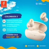 1more colorbuds 2 wireless headphones bluetooth 5 2 aptx hd ll tws earbuds anc noise canceling personal soundid 24h playti