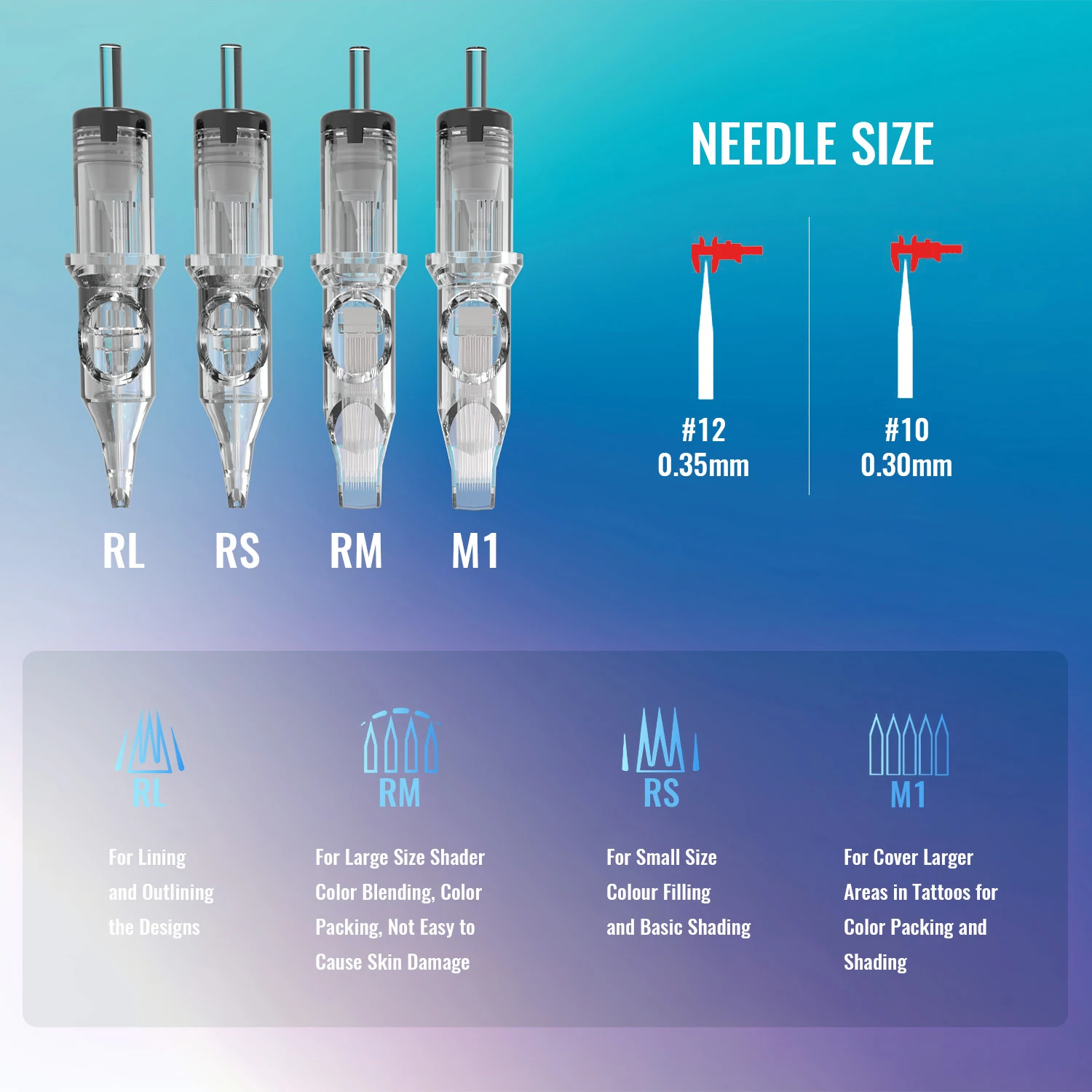 Новинка 10 шт. игл для татуировки с винтом новая и высококачественная