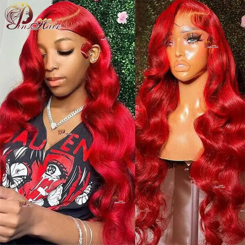 

Парики из человеческих волос на сетке спереди красного цвета для женщин, волнистый парик на сетке спереди бордового цвета 99J 13X 4, парик на сетке спереди, Remy, человеческие волосы 180%