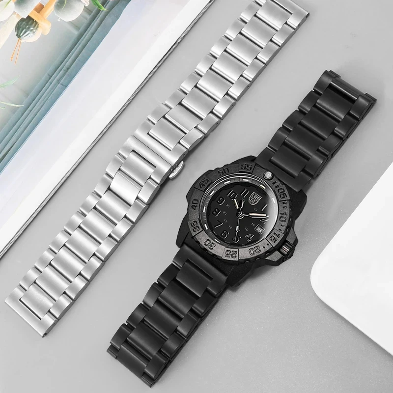 Подходит для мужских часов P-anerai PAM441 111 ремешок из нержавеющей стали 24 мм