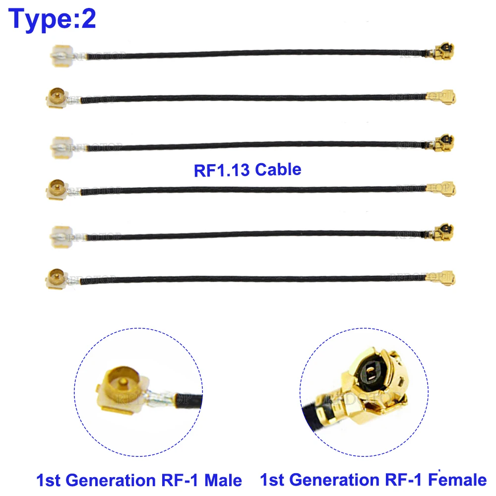 

5 шт./лот U.FL IPX-1 «мама» на IPX-1 «папа/гнездо» OD = 1,13 мм RF1,13 перемычка с косичкой WIFI антенна удлинитель коаксиальный кабель
