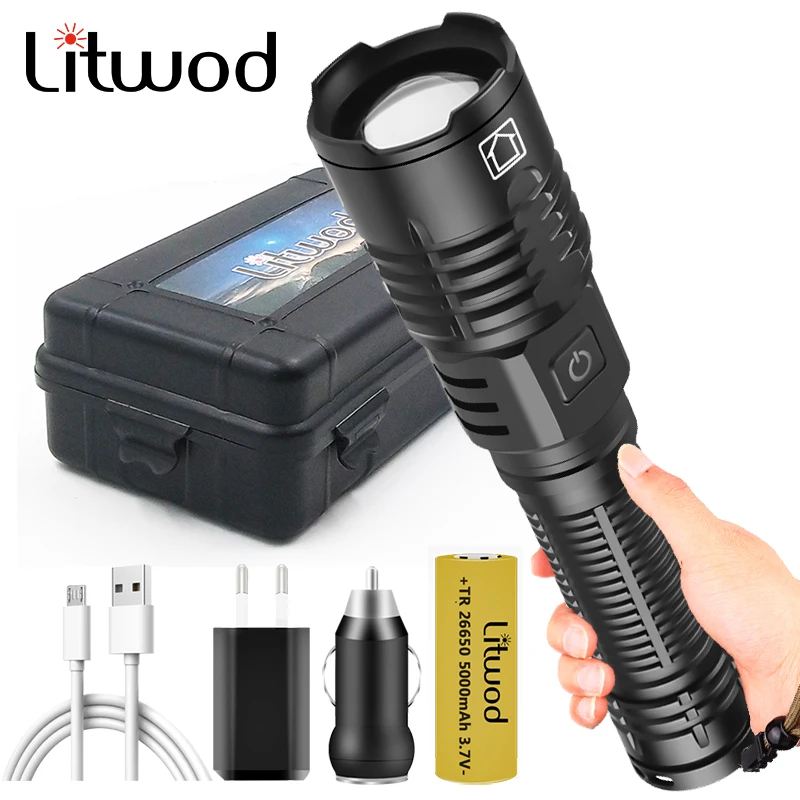 

Led Flashlight XHP70.2 Super Bright Memory Switch Torch Camping Hunting Light Aluminum Alloy Waterproof Zoomable Lantern