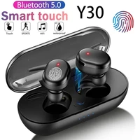 2022new y30 tws wireless bluetooth headphones high quality stereo noise reduction in ear earbud music with microphone pk y50 a6s