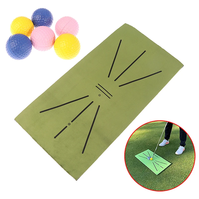 

Golf Swing Mat Hitting Batting Direction Mark Trace Indoor Home Golf Swing Training Pad