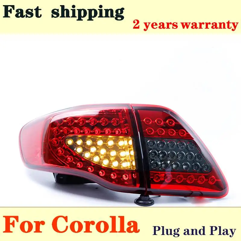 

Car Styling For Toyota Corolla Taillights 2007-2010 Corolla LED Taillight Altis LED Rear Lamp DRL+Brake+Park+Signal Accessories