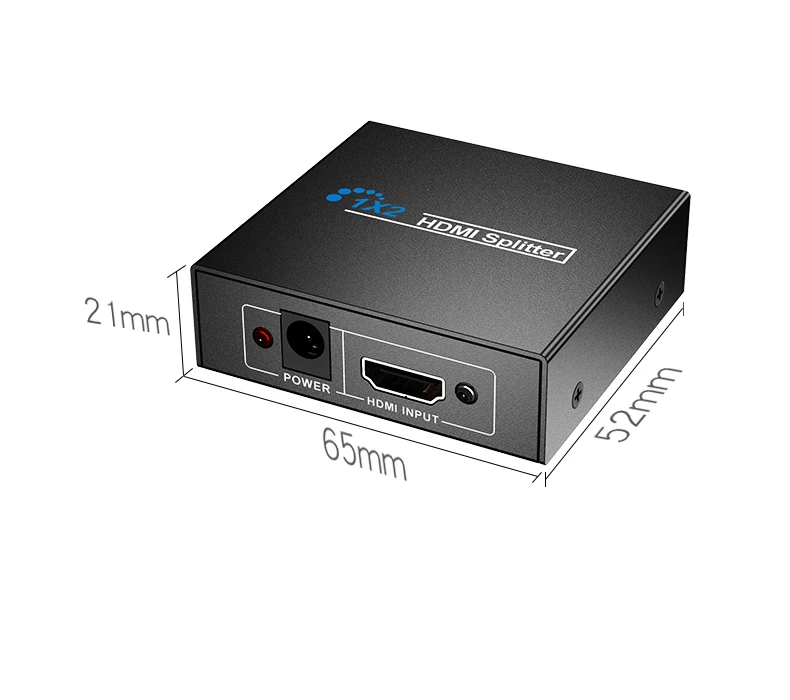 HDMI Splitter 1x2 Full HD 1080P HDMI Video Distributor 1 in 2 out Display Duplicate Amplifier for PC Laptop to Projector Monitor images - 6