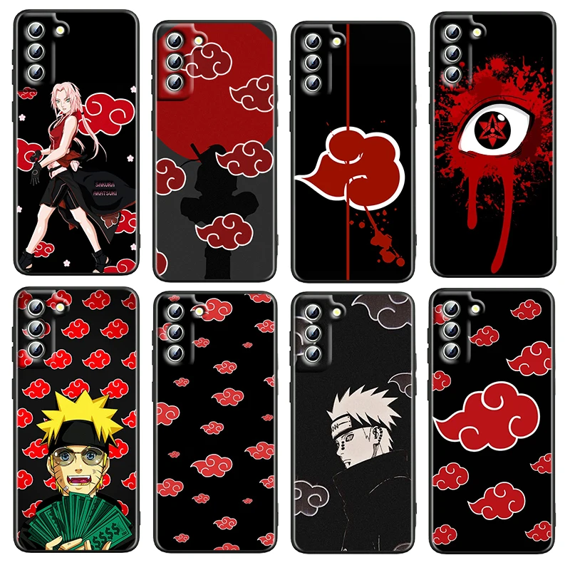 

Cool Naruto LOGO Art For Samsung Galaxy S22 S21 S20 FE Ultra Pro Lite S10 5G S10E S9 S8 Plus Shockproof TPU Phone Case