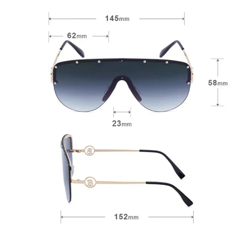 Солнцезащитные очки RNABAU женские с рисовой оправой