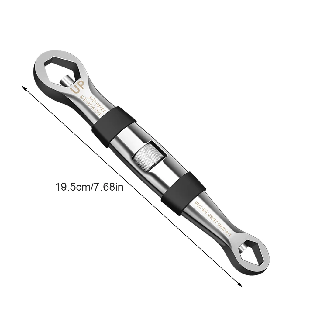 

Universal 23-in-1 Adjustable Wrench 7-19mm Multifunctional Flexible Spanner Portable Steel Pocket Ratchet Tools For Car Repair