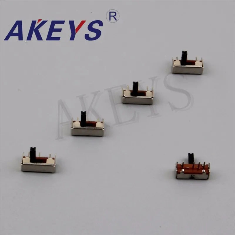 10 шт. SK-13D07 1P3T однополюсная трехпозиционная высота ручки 4 0 мм боковая вставка