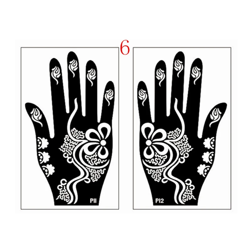 Пара маски для рук Haina P69 временные искусственные татуировки черные зарисовки