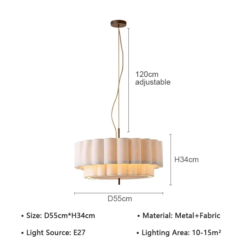 

Подвесные светильники SaloEElaitte, металлические, тканевые, теплый свет