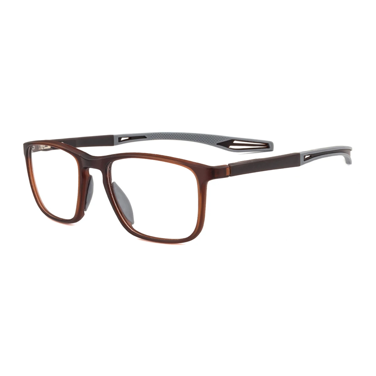 

Men and Women Full Rim Eyeglasses Frame Square Sports Eyewear With Spring Hinge For Prescription Lenses Single Vision Myopia