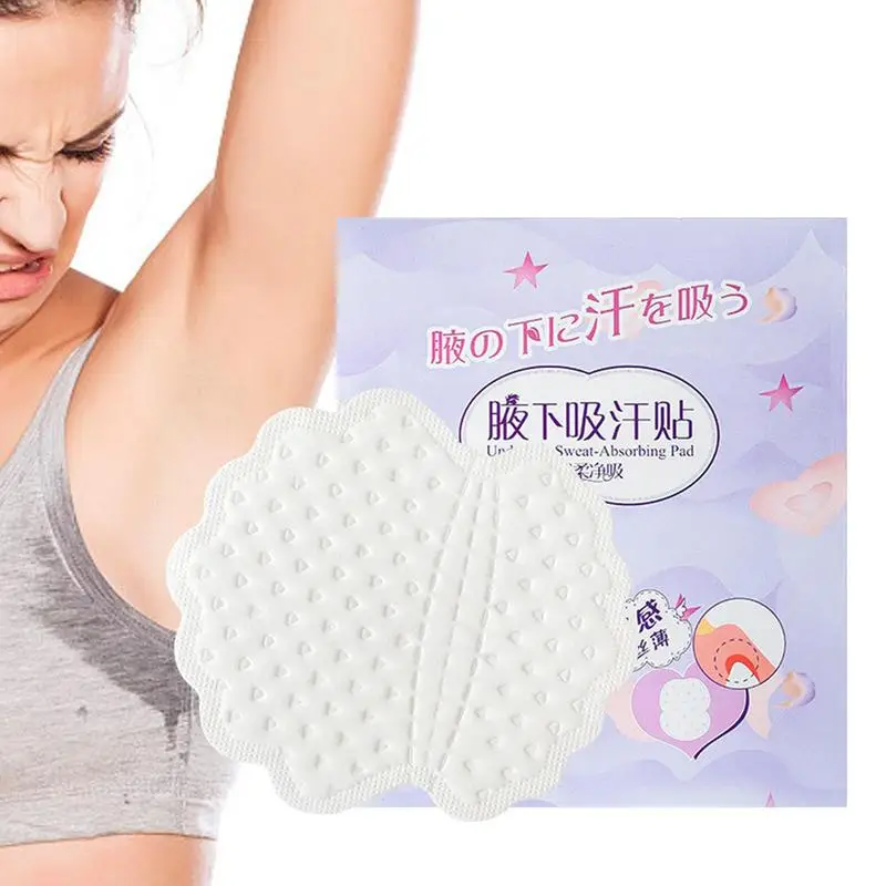 

Armpit Sweat Pads 20PCS Fight Excessive Sweating Non-Sweat Adhesive Protection Pads Invisible Absorber Pads For Excessive