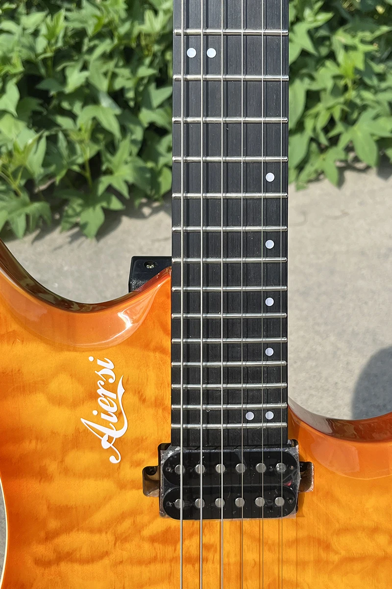 Электрогитара Aiersi без головы 6-струнная из ясеня звукосниматели HB