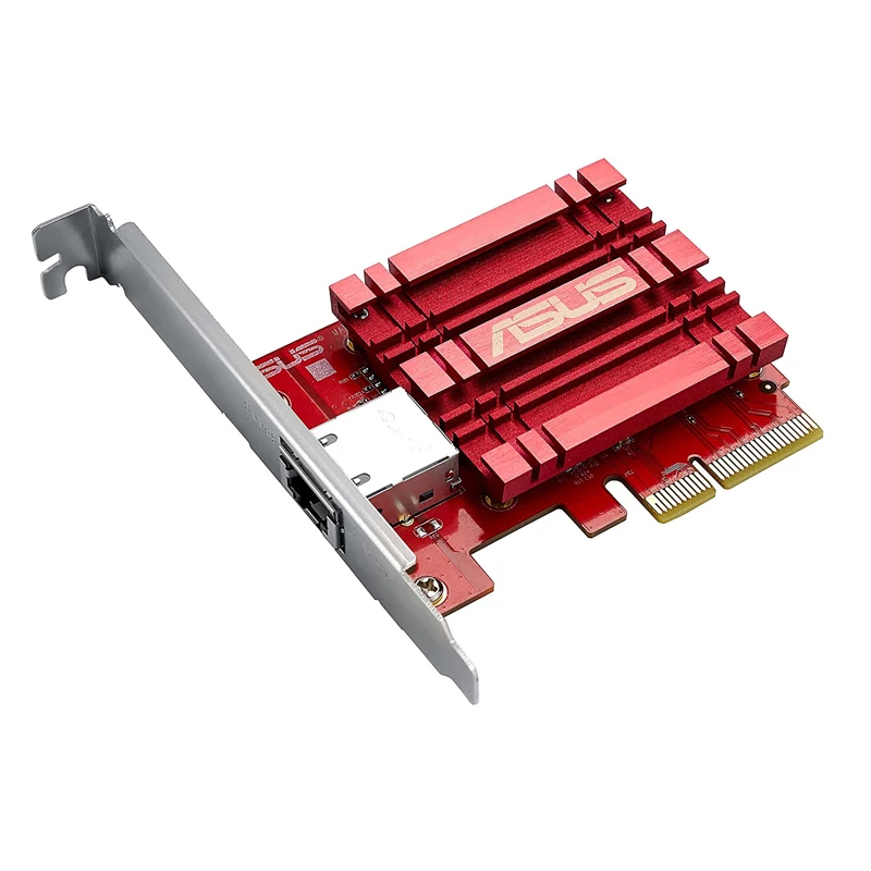ASUS XG-C100C 10G Network Adapter Pci-E X4 Card with Single RJ-45 Port and built-in QoS for use with Windows 10/8.1/8/7 & Linux