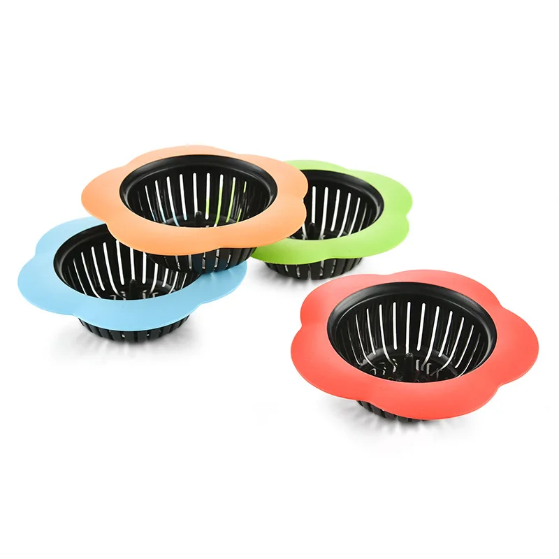 

Silicone Sink Floor Drain Hair Stoppers Catchers Bathroom Sink Drains Bathtub Plugs Bath Drain Filter Kitchen Accessories