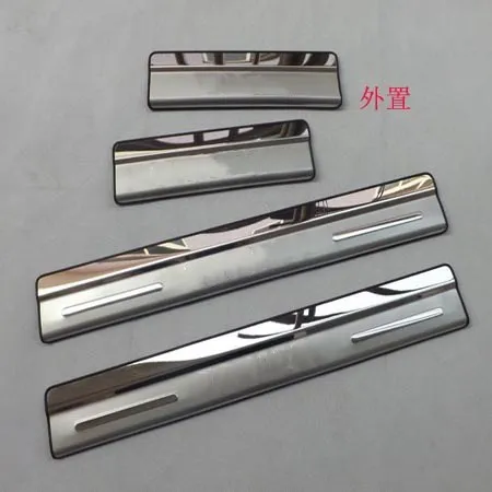 

stainless steel Mirror Car door cover outside door sill plate High quality for VW/Volkswagen Touareg 2011 2012 2013 2014-2018