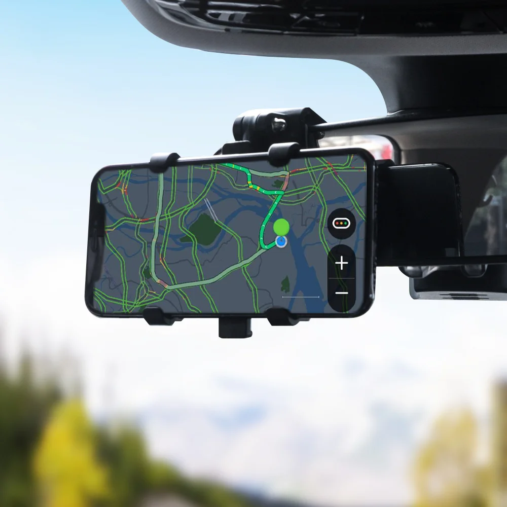 

Dashboard Car Phone Holder 360 Degree Mobile Phone Stands Rearview Mirror Sun Visor In Car GPS Navigation Bracket