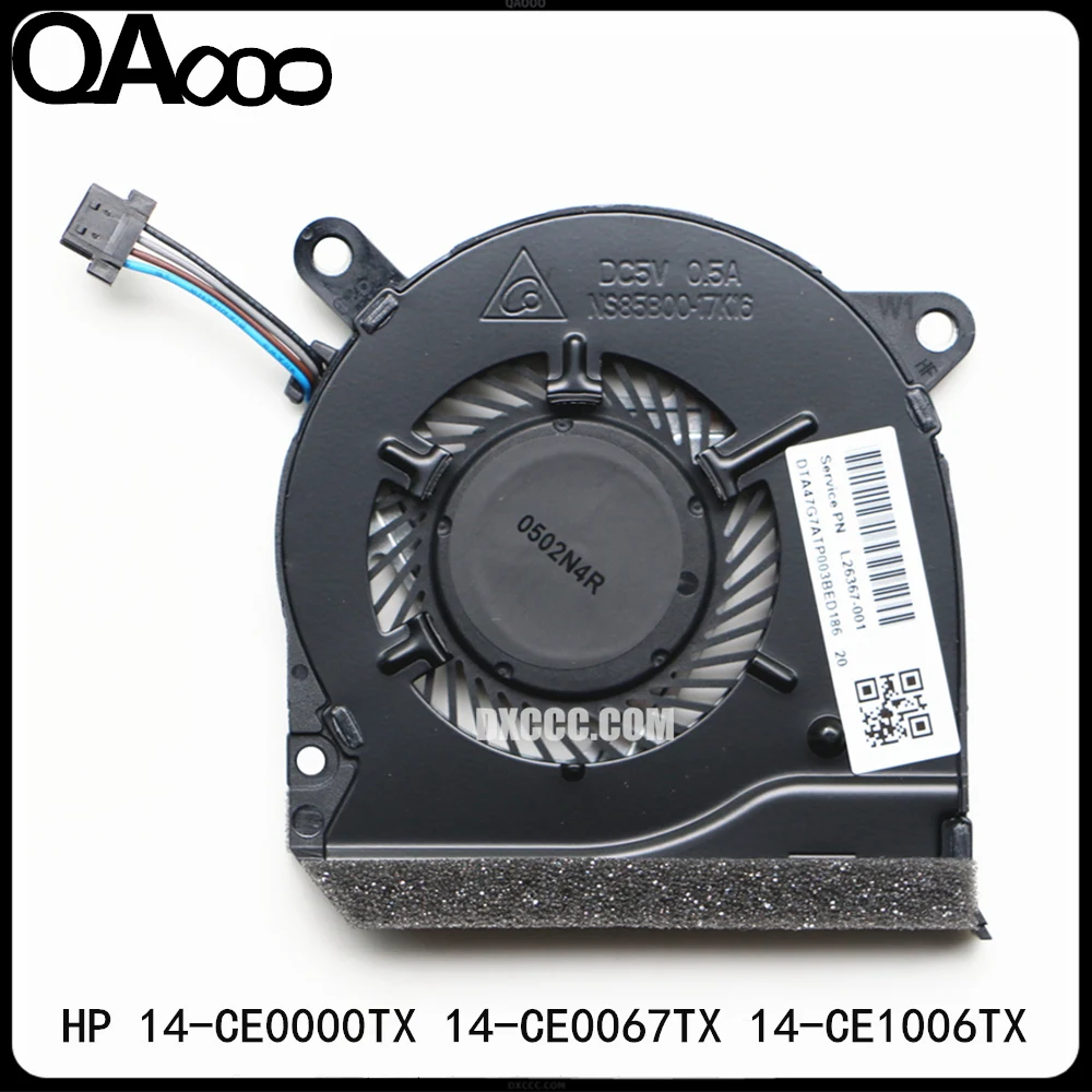 

L26367-001 FAN FOR HP TPN-Q207 14-CE 14-CE0067TX 14-CE1006TX 14-CE0043TX 14-CE0049TX 14-CE1058WM 14-CE1045TX CPU COOLING FAN