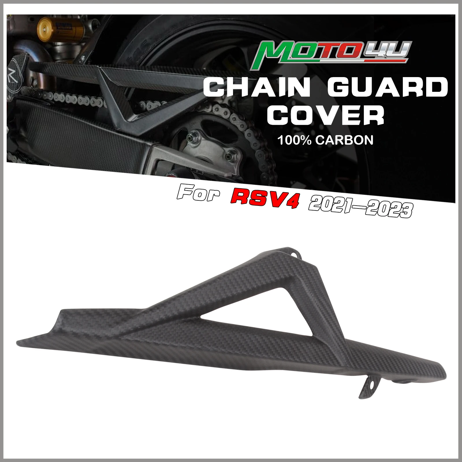 

Для Aprilia RSV4 2021 2022 2023 100% защитная крышка цепи из углеродного волокна блестящие аксессуары для мотоциклов