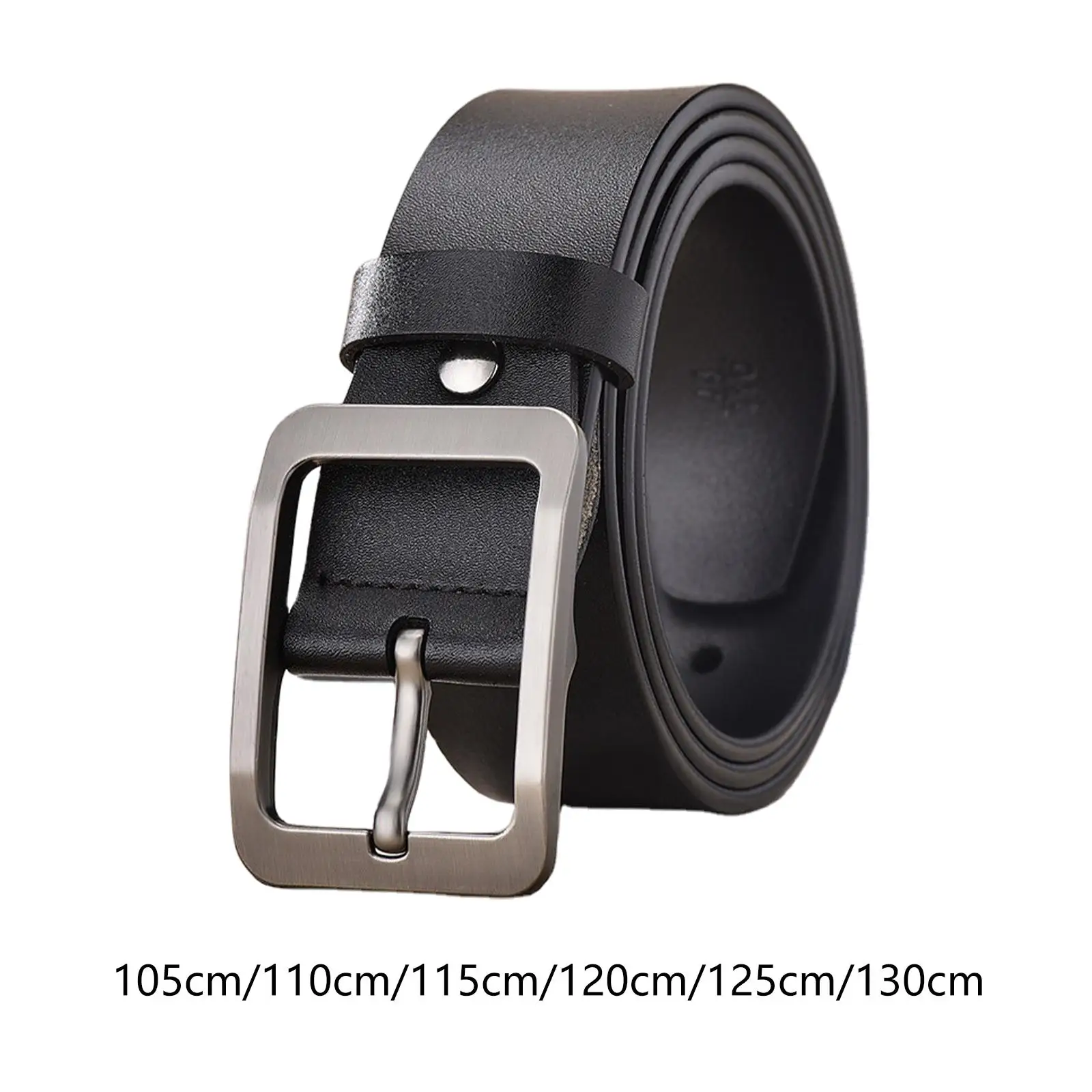 

Casual Men Leather Belt Alloy Buckle Waistband Trousers Adjustable Jeans